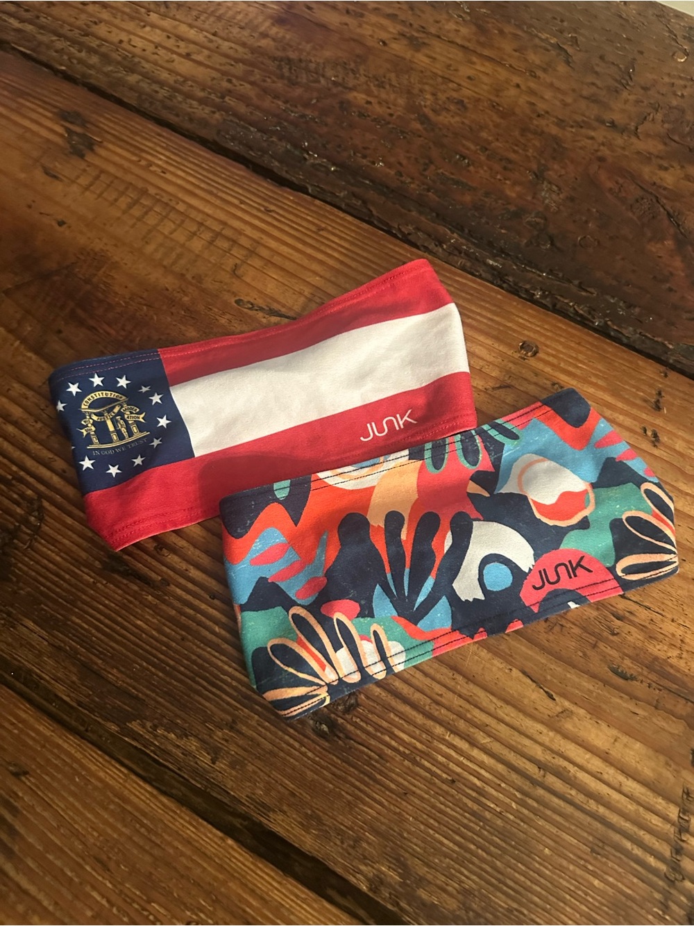 JUNK Kids' Red & Multicolor Headbands - Soft Stretch Accessories